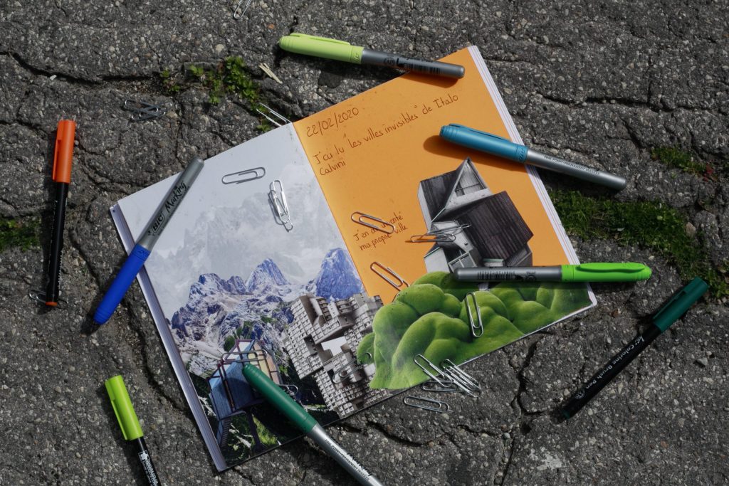 collage d'une ville imaginaire