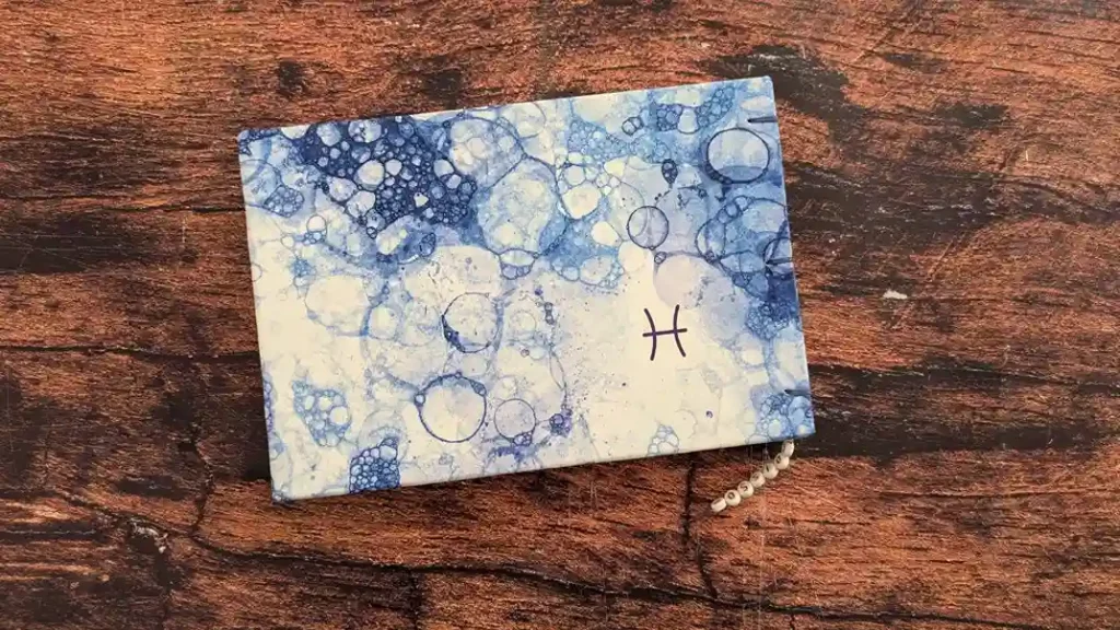 Carnet artisanal fait main avec couverture poisson – La Sardine Plastique